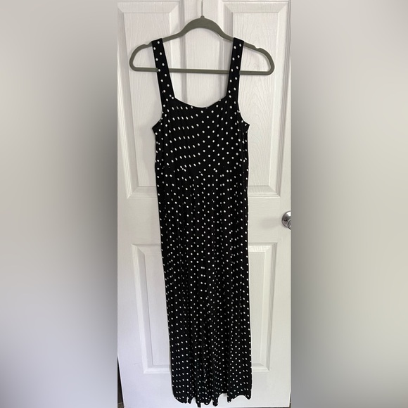 NWT Madewell Tank Wide-Leg Polka Dot Jumpsuit 00 - Picture 4 of 5